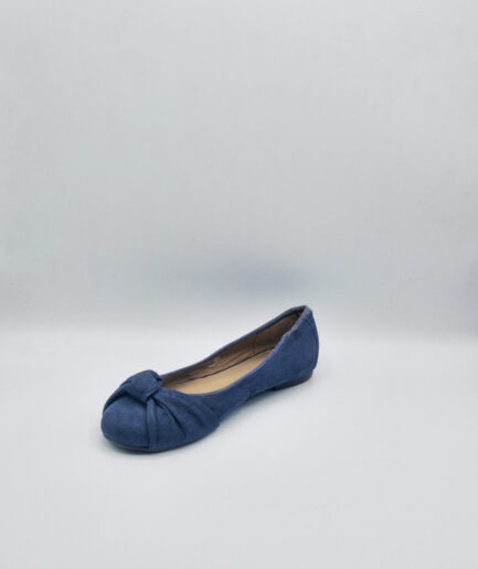 Blue ballet flats