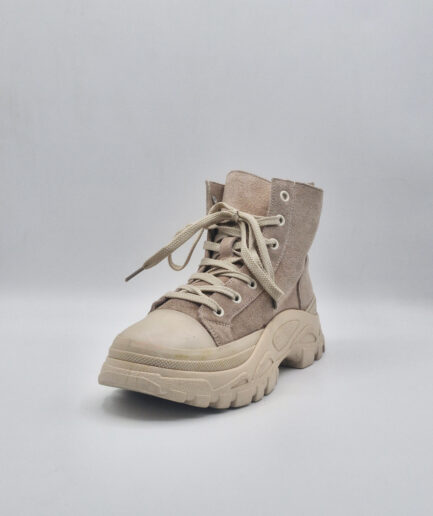 Canvas High-Top Boots.